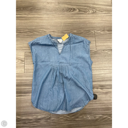 Top Sleeveless By Liz Claiborne In Blue, Size: M