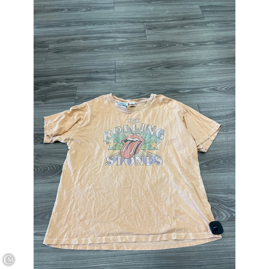 Top Short Sleeve By American Eagle In Orange, Size: M