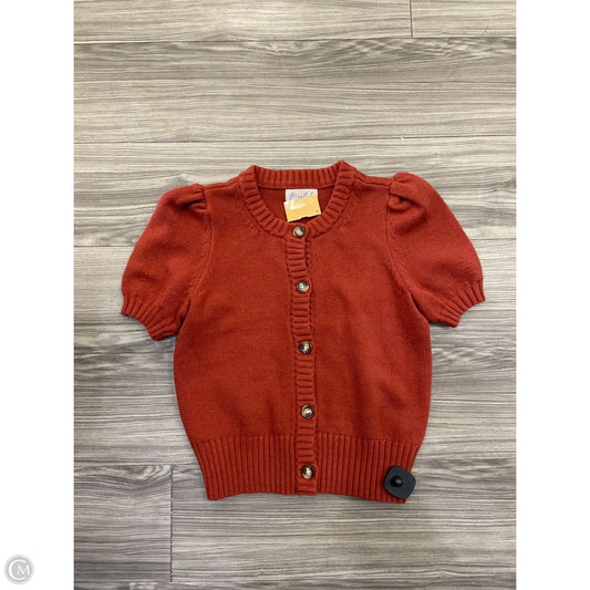 Top Short Sleeve By Marled In Orange, Size: Xs