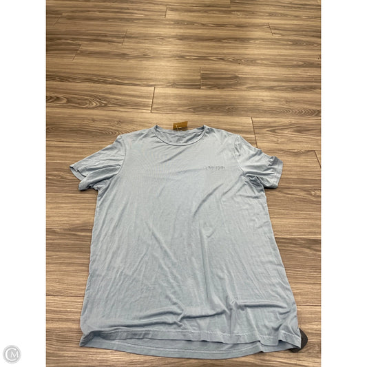 Top Short Sleeve By Calvin Klein In Blue, Size: Xl