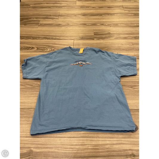 Top Short Sleeve By Clothes Mentor In Blue, Size: Xxl