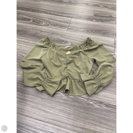 Top Long Sleeve By Altard State In Green, Size: M