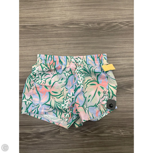 Athletic Shorts By Adidas In Floral Print, Size: L