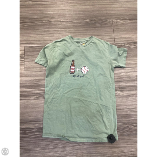 Top Short Sleeve By Clothes Mentor In Green, Size: M
