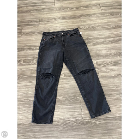 Jeans Boyfriend By American Eagle In Black, Size: 12