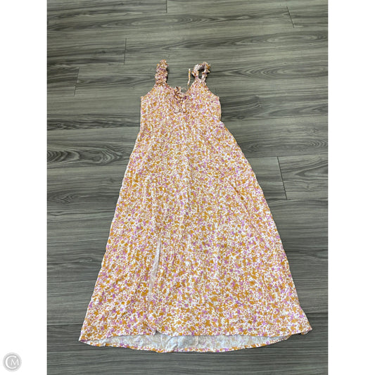 Dress Casual Midi By Clothes Mentor In Floral Print, Size: M