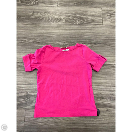 Top Short Sleeve Designer By Michael Kors In Pink, Size: S