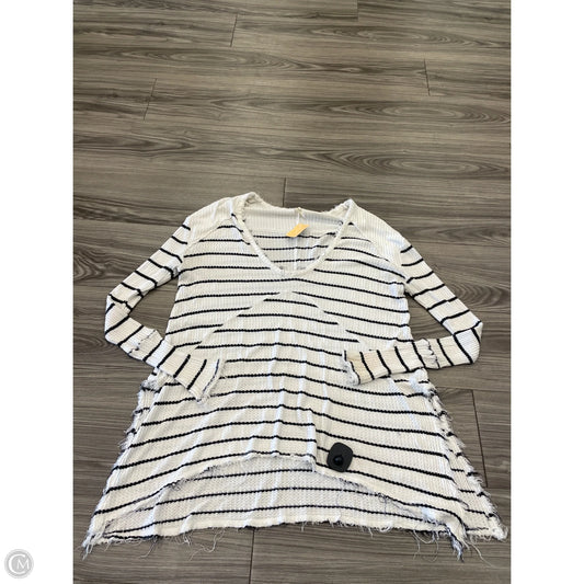 Top Long Sleeve By Free People In Striped Pattern, Size: S