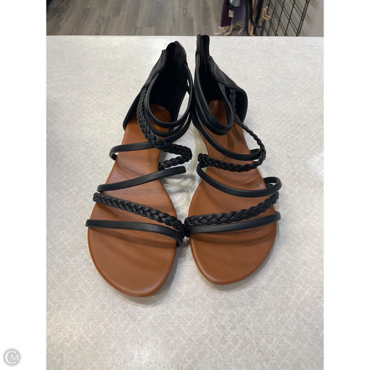 Sandals Heels Kitten By Clothes Mentor In Black, Size: 10