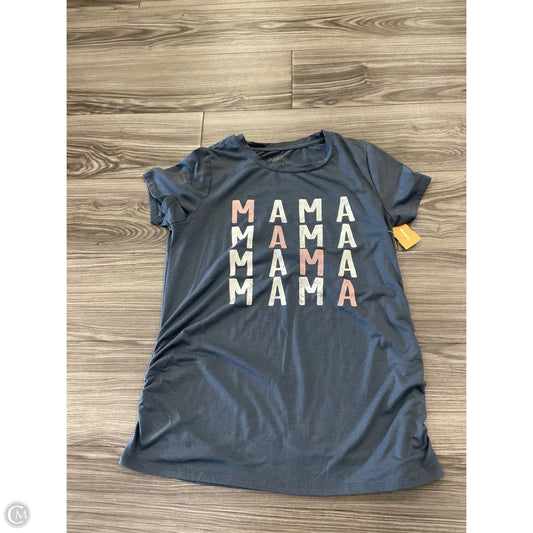 Top Short Sleeve By A Glow In Grey, Size: L