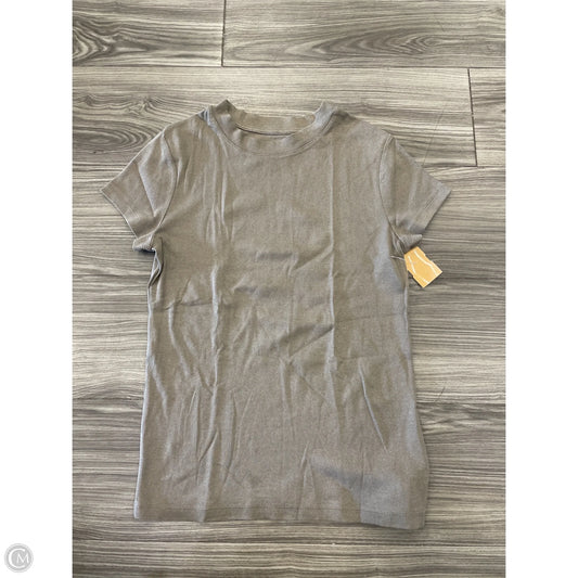 Top Short Sleeve By A New Day In Brown, Size: M