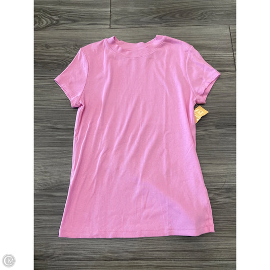 Top Short Sleeve By A New Day In Pink, Size: M