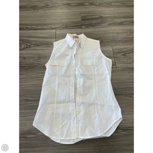 Blouse Sleeveless By Clothes Mentor In White, Size: S