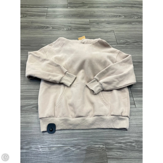 Sweatshirt Hoodie By Trendy Queen In Tan, Size: S