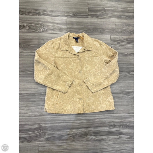 Jacket Other By Denim And Company In Tan, Size: L