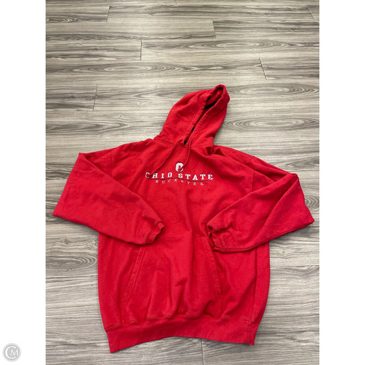Sweatshirt Hoodie By Clothes Mentor In Red, Size: M