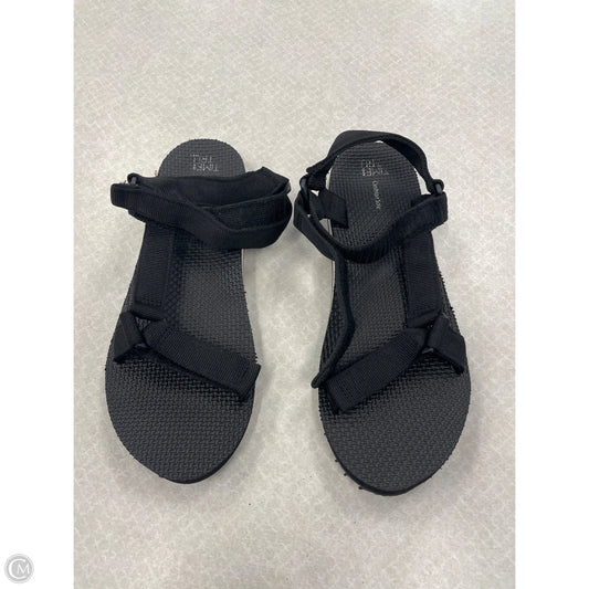 Sandals Flats By Time And Tru In Black, Size: 8