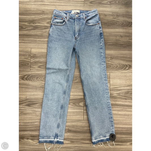 Jeans Straight By Abercrombie And Fitch In Blue, Size: 4