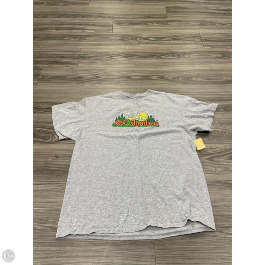 Top Short Sleeve By Columbia In Grey, Size: Xl
