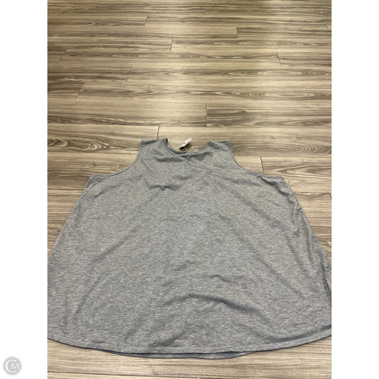 Tank Top By Tek Gear In Grey, Size: 3x
