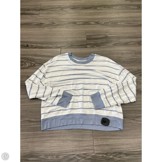 Top Long Sleeve By Workshop In Striped Pattern, Size: L