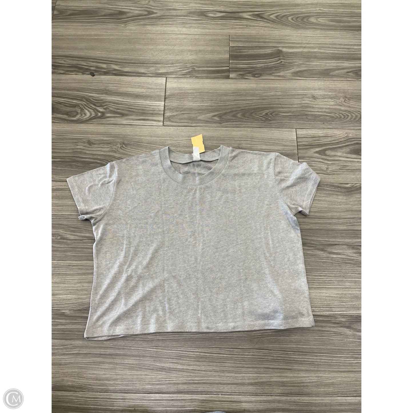 Top Short Sleeve By Alternative In Grey, Size: M