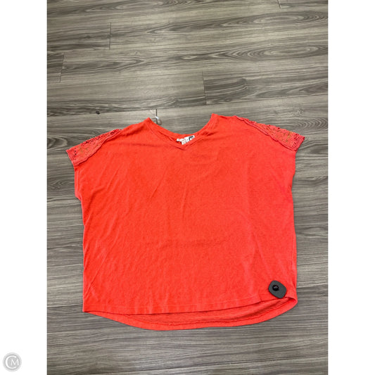 Top Short Sleeve By Clothes Mentor In Orange, Size: 3x