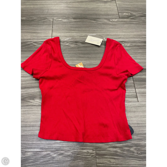 Top Short Sleeve By Universal Thread In Red, Size: Xl