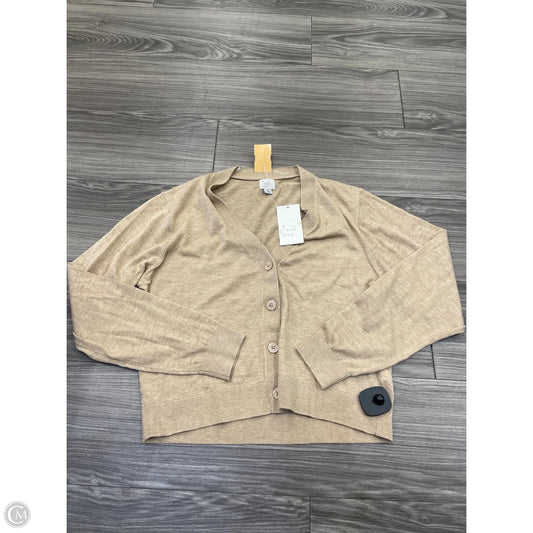 Top Long Sleeve By A New Day In Tan, Size: Xs