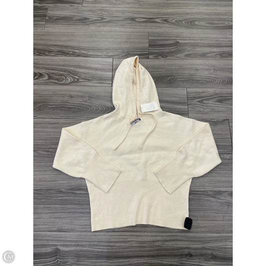 Sweatshirt Hoodie By A New Day In Cream, Size: Xs
