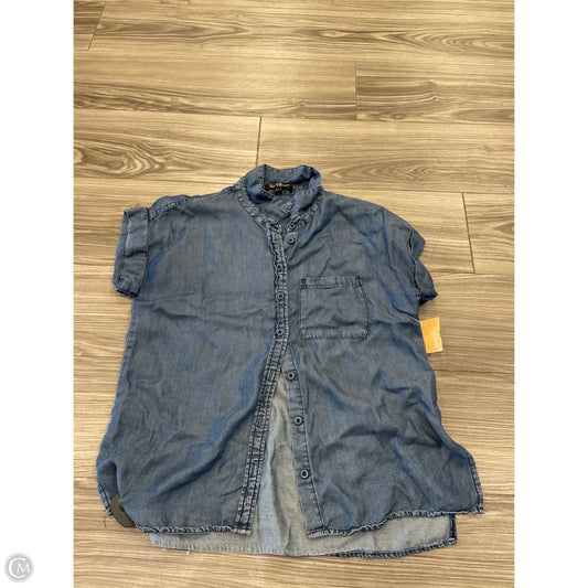 Top Short Sleeve By Velvet Heart In Blue, Size: S