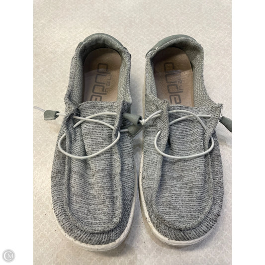 Shoes Flats By Hey Dude In Blue, Size: 8