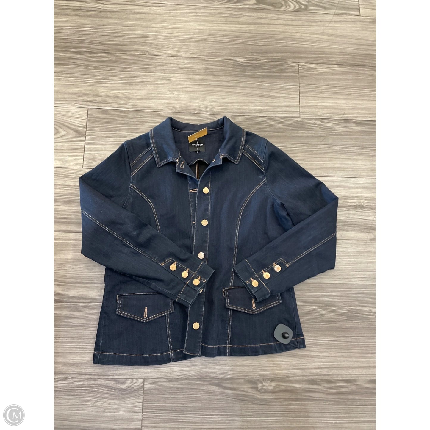 Jacket Denim By Liverpool In Blue, Size: L