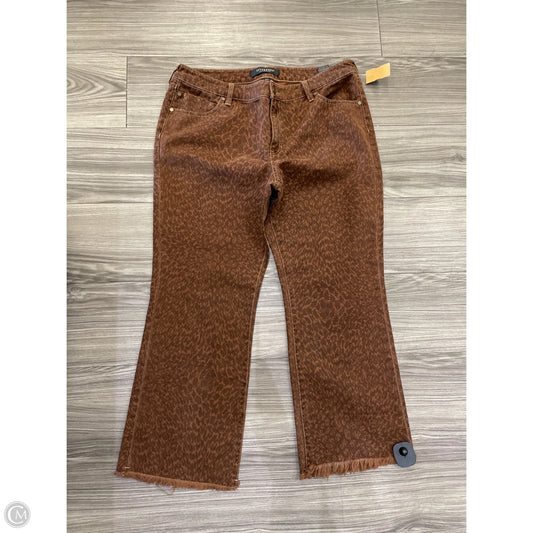 Jeans Wide Leg By Liverpool In Animal Print, Size: 12