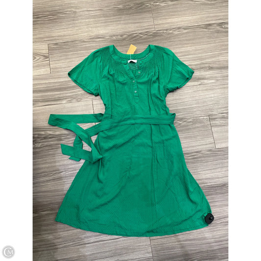Dress Casual Midi By Croft And Barrow In Green, Size: M