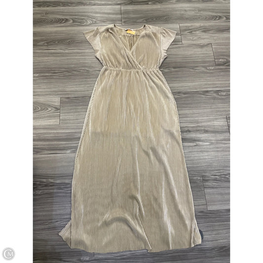 Dress Casual Maxi By Baltic Born In Gold, Size: L