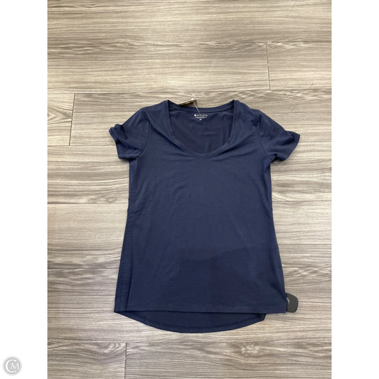 Top Short Sleeve By Athleta In Navy, Size: Xs