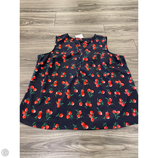 Tank Top By Talbots In Navy, Size: 2x