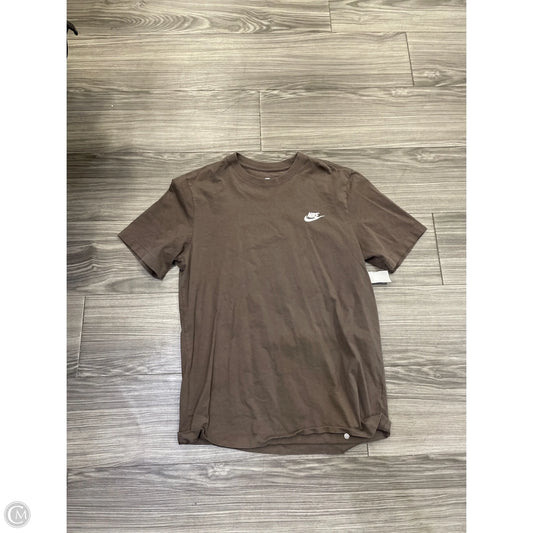 Top Short Sleeve Basic By Nike In Brown, Size: M