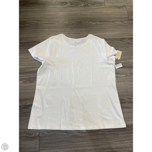 Top Short Sleeve By St Johns Bay In White, Size: 3x