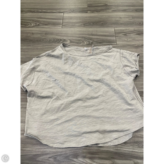 Top Short Sleeve By Wishlist In Brown, Size: M