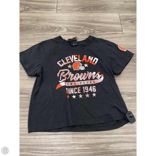 Top Short Sleeve By Nfl In Black, Size: L