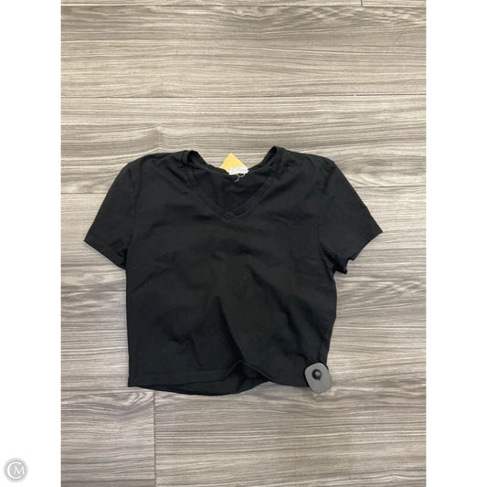 Top Short Sleeve By Jones And Co In Black, Size: L