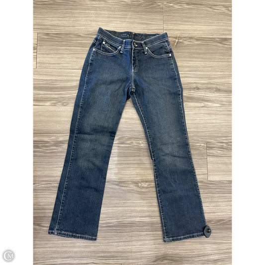 Jeans Straight By Wrangler In Blue Denim, Size: 6