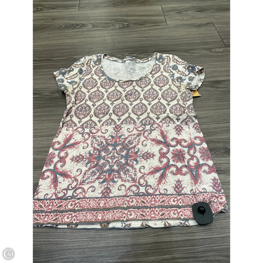 Top Short Sleeve By Lucky Brand In White, Size: S