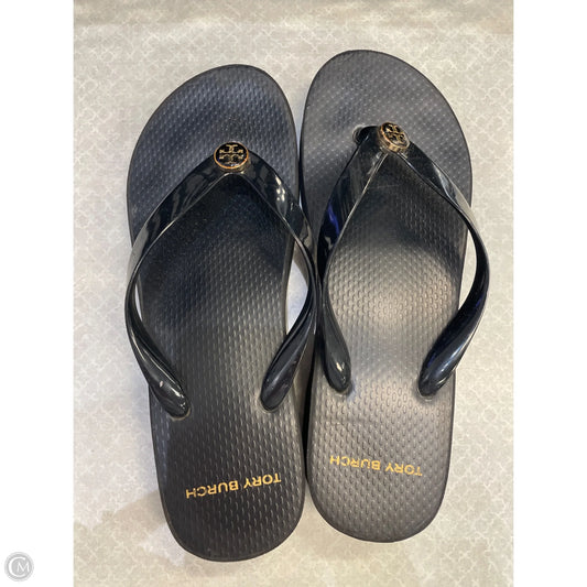 Sandals Designer By Tory Burch In Black, Size: 8