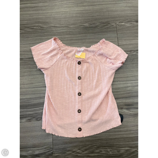 Top Short Sleeve By No Boundaries In Pink, Size: Xxl