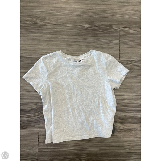 Top Short Sleeve By Old Navy In Grey, Size: S