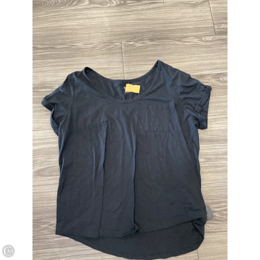 Top Short Sleeve By Ana In Black, Size: 2x