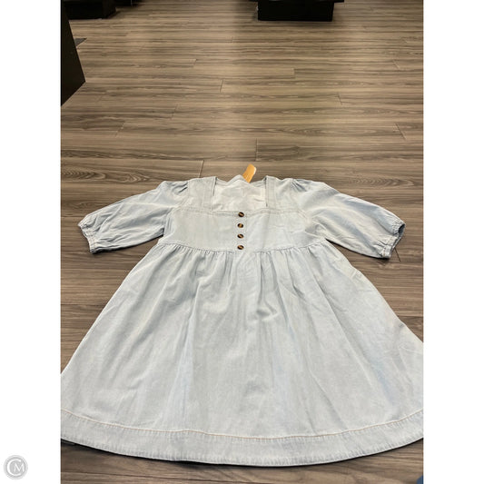 Dress Casual Midi By Clothes Mentor In Blue Denim, Size: Xl